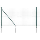 Euro Hegn med Spidser 10 x 1,0 m PVC-belagt stål Grøn Mesh