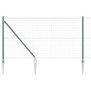 Euro Hegn med Spidser 25 x 1,2 m PVC-belagt stål Grøn Mesh