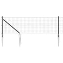 Euro Hegn med Spidser 10 x 0,8 m PVC-belagt stål Grå Mesh