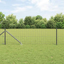 Euro Hegn med Spidser 10 x 0,6 m PVC-belagt stål Grå Mesh