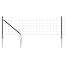 Euro Hegn med Spidser 10 x 0,8 m PVC-belagt stål Grå Mesh