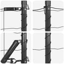Euro Hegn med Spidser 10 x 1,5 m PVC-belagt stål Grå Mesh