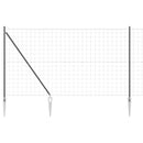 Euro Hegn med Spidser 10 x 1,5 m PVC-belagt stål Grå Mesh