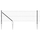 Euro Hegn med Spidser 50 x 0,4 m PVC-belagt stål Grå Mesh