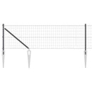 Euro Hegn med Spidser 50 x 0,4 m PVC-belagt stål Grå Mesh