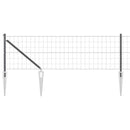 Euro Hegn med Spidser 50 x 0,6 m PVC-belagt stål Grå Mesh