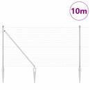 Euro Hegn med Spidser 10 x 1,4 m Galvaniseret stål Sølv Mesh