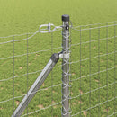 Udendørs Euro hegn med pigge 10 x 1,2 m Galvaniseret stål Sølv