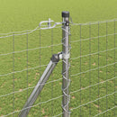 Udendørs Euro hegn med pigge 10 x 1,6 m Galvaniseret stål Sølv