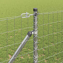 Udendørs Euro hegn med pigge 10 x 1,2 m Galvaniseret stål Sølv