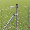 Udendørs Euro hegn med pigge 10 x 1,4 m Galvaniseret stål Sølv