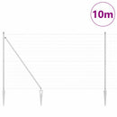 Euro Hegn med Spidser 10 x 1,6 m Galvaniseret stål Sølv Mesh