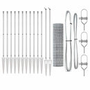 Euro Hegn med Spidser 25 x 1,2 m Galvaniseret stål Sølv Mesh