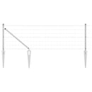 Udendørs Euro hegn med pigge 25 x 0,8 m Galvaniseret stål Sølv