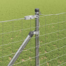 Udendørs Euro hegn med pigge 10 x 1,2 m Galvaniseret stål Sølv