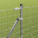Udendørs Euro hegn med pigge 10 x 1,5 m Galvaniseret stål Sølv