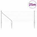 Eurohegn med pigge 25 x 0,8 m Galvaniseret stål Sølv Mesh