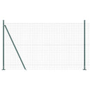Eurohegn med betonbund 10 x 1,4 m PVC-belagt stål Grøn Mesh