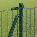 Eurohegn med betonbund 10 x 1,2 m PVC-belagt stål Grøn Mesh