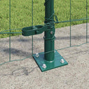 Eurohegn med betonbund 10 x 1,2 m PVC-belagt stål Grøn Mesh