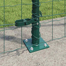Eurohegn med betonbund 10 x 1,4 m PVC-belagt stål Grøn Mesh