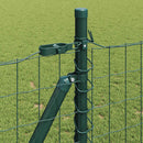 Eurohegn med betonbund 25 x 0,8 m PVC-belagt stål Grøn Mesh