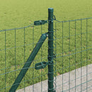 Eurohegn med betonbund 25 x 0,6 m PVC-belagt stål Grøn Mesh