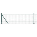 Eurohegn med betonbund 25 x 0,6 m PVC-belagt stål Grøn Mesh