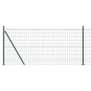 Eurohegn med betonbund 25 x 0,8 m PVC-belagt stål Grøn Mesh