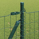 Eurohegn med betonbund 25 x 1 m PVC-belagt stål Grøn Mesh