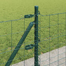 Eurohegn med betonbund 50 x 0,4 m PVC-belagt stål Grøn Mesh