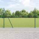 Eurohegn med betonbund 10 x 1,5 m PVC-belagt stål Grøn Mesh