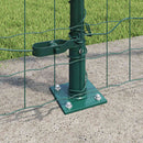 Eurohegn med betonbund 10 x 1,6 m PVC-belagt stål Grøn Mesh