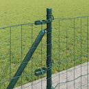 Eurohegn med betonbund 25 x 0,6 m PVC-belagt stål Grøn Mesh