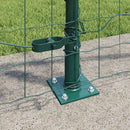 Eurohegn med betonbund 25 x 1,0 m PVC-belagt stål Grøn Mesh