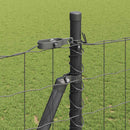 Eurohegn med betonbund 10 x 1,5 m PVC-belagt stål Grå Mesh