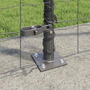 Eurohegn med betonbund 10 x 1,6 m PVC-belagt stål Grå Mesh