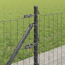 Eurohegn med betonbund 25 x 0,4 m PVC-belagt stål Grå Mesh