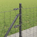Eurohegn med betonbund 25 x 0,4 m PVC-belagt stål Grå Mesh