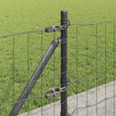 Eurohegn med betonbund 10 x 0,4 m PVC-belagt stål Grå Mesh