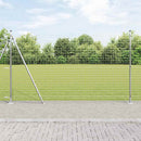 Eurohegn med betonbund 10 x 1,4 m Galvaniseret stål Sølv Mesh