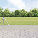Eurohegn med betonbund 25 x 0,6 m Galvaniseret stål Sølv Mesh