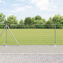 Eurohegn med betonbund 25 x 1 m Galvaniseret stål Sølv Mesh
