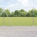 Eurohegn med betonbund 10 x 1,4 m Galvaniseret stål Sølv Mesh