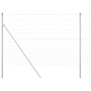 Grundfikseret svejset trådgærde 25 x 1,6 m Galvaniseret stål