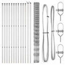 Grundfikseret svejset trådgærde 25 x 1,6 m Galvaniseret stål