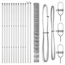 Grundfikseret svejset trådgærde 25 x 1,6 m Galvaniseret stål