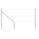 Svejset trådhegn med spidser 25 x 0,8 m Galvaniseret stål Sølv