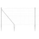 Svejset trådhegn med spidser 25 x 1,2 m Galvaniseret stål Sølv