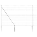 Svejset trådhegn med spidser 25 x 1,6 m Galvaniseret stål Sølv